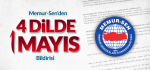 Memur-Sen'den 4 Dilde 1 Mayıs Bildirisi