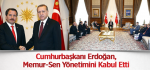 Cumhurbaşkanı Erdoğan, Memur-Sen Yönetimini Kabul Etti