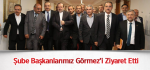 Şube Başkanlarımız Görmez'i Ziyaret Etti