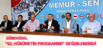 Gündoğdu, “62. Hükümetin Programını” değerlendirdi