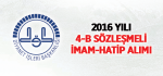2016 Yılı 4-B Sözleşmeli İmam-Hatip Alımı