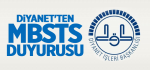 Diyanet'ten MBSTS Duyurusu