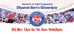 Diyanet ve Vakıf Çalışanları Diyanet-Sen’e Güveniyor 