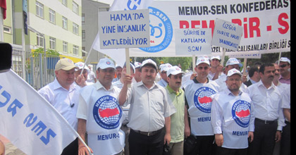 Katliamları lanetliyor, Suriye halkının özgürlük mücadelesini destekliyoruz