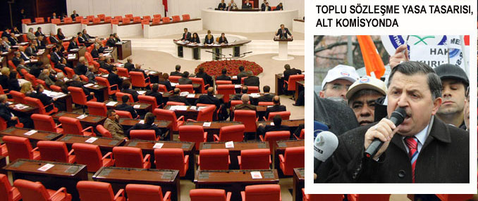 Toplu Sözleşme Yasa Tasarısı, Alt Komisyonda