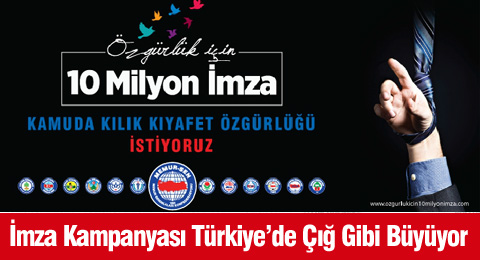 İmza Kampanyası Türkiye&#8217;de Çığ Gibi Büyüyor