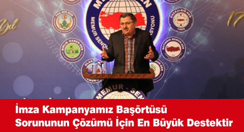 İmza Kampanyamız Başörtüsü Sorununun Çözümü İçin En Büyük Destektir