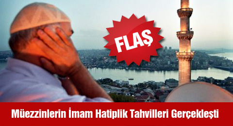 Müezzinlerin İmam Hatiplik Tahvilleri Gerçekleşti