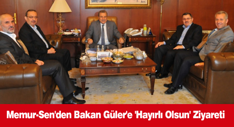 Memur-Sen'den Bakan Güler'e 'Hayırlı Olsun' Ziyareti
