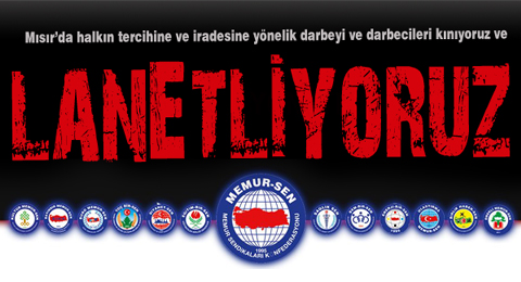 Mısır'da Yaşanan Militarist Zorbalığı Lanetliyoruz