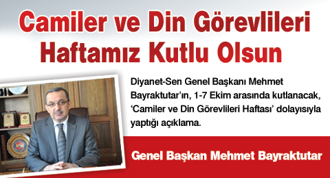 Camiler ve Din Görevlileri Haftamız Kutlu Olsun&#8207;