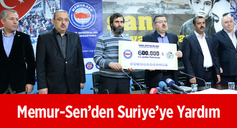 Memur-Senden Suriyeye Yardım
